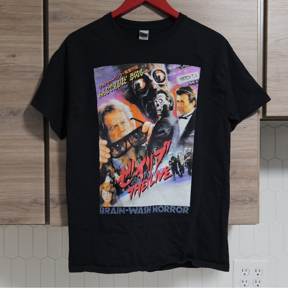“They Live” Vintage Style Graphic Tee Medium​